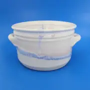 Walter HARTMAN Texas Stone Clay Pottery Drip Blue Collectible Bowl w/ Handles