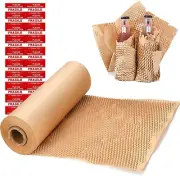 Honeycomb Packing Paper Wrap 15"X131' Sustainable Alternative to Bubble Wrap for