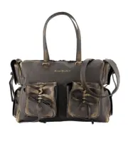 Multi-pocket shoulder bag One size Black
