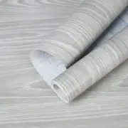 practicalWs Grey Wood Wallpaper 17.7''×787.4'', Gray Contact Paper Peel and S...
