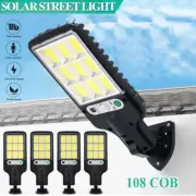 1/2/4x 108COB Solar Flood Light Motion Sensor Security Lamp Wall Street Outdoor