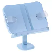 180° Rotate Book Holder with Page Clips for Books Textbook, Blue