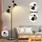 Modern Floor Lamp LED Reading Light Corner Tall Standing Rotating Head Lampshade