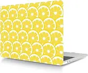Laptop Hard Shell Case for New MacBook Pro 16 inch with Liquid Retina XDR Display & Touch ID, Compatible with 2021 Release Model A2485 M1, Plastic Protective Hard Shell Case Cover, Lemon