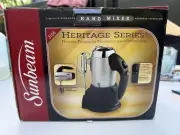 New Sunbeam Heritage Series 6-Speed Hand Mixer Model 3156 Space Saver