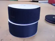100mm wide SEW ON Hook & Loop tape, BLACK, Price per Metre.