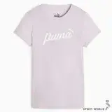在飛比找遠傳friDay購物優惠-Puma 短袖上衣 女裝 手繪 純棉 紫 67931560