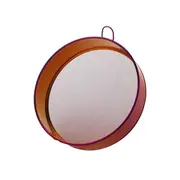 Flour Sieve Anti-rust Portable Lightweight Round Flour Sieve Powder Sifter Mesh Baking Tool for Home Multicolor Red