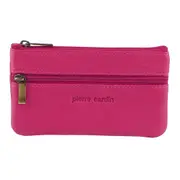 Pierre Cardin Women's Leather Coin Purse/Key Holder Phone Wallet Pink