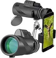 High Power 40x60 High Definition High Power Monocular for Adults, Monocular Telescope with Tripod and Phone Adapter, Monoculars S