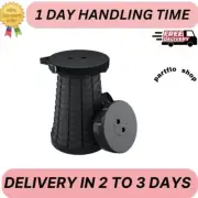 Portable Telescopic Stool Foldable Camping Hiking Chair Collapsible Seat Fishing