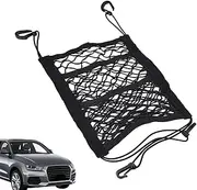 Car Seat Net Pocket | High Elasticity 3 Layer Seat Net Bag - Backseat Pet Barrier - High Elasticity Net Bag for Wallet, SUV, Tissue