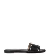 PEARL SLIDE SANDAL in BLACK for Women