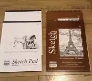 BAZIC premium Quality Sketch Book Paper 9 x 12 inches 140 Sheets Set Of 4pc