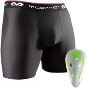 Mcdavid Boxer Short w/ Protective Flex Cup SZ Youth Regular**