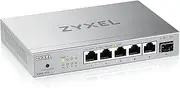 Zyxel 4-Port 2.5GbE Unmanaged Switch, 1 x 10G SFP+, Silver Plastic Case