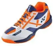 YONEX(ヨネックス) Power Cushion 39 Men Badminton Shoes (SHB39EX) (White/Orange)