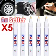 5X Tyre Tire Motorcycle Tread Paint Cool Marking Pen White Car Marker Waterproof