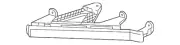 Genuine GM Passenger Side Headlight Bracket 23408117