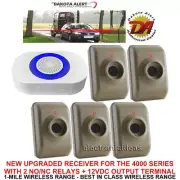DAKOTA ALERT DCMA-4K PLUS WIRELESS ALARM + RELAYS + 12V OUTPUT - 5 SENSORS