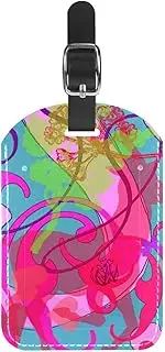 [WOSHJIUK] Luggage Tags,2 Pack Labels Suitcase Tags,Word Game,Luggage Tags Privacy Protection Travel Bag Tag