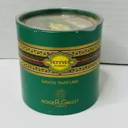 VTG Roger & Gallet Savon VETYVER Bourbon Perfumed Soap X 2 3.5 Oz 100 G