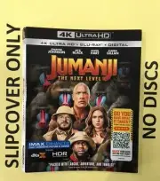 Jumanji: The Next Level (2020)- 4K Blu-ray Slipcover ONLY - NO DISCS