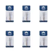 6x 2pc Malli Sewing Metal Fabric Threading Sewing Bodkins Tool 8cm Silver