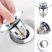 Universal Bathroom Sink Stopper Pop-Up Drain Filter Wash Basin Core Bounce