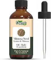 Organic Zing Mimosa Seed (Acacia dealbata) | Pure & Natural Essential Oil for Aroma & Diffusers, Skincare, Massage- 30ml/1.01fl oz