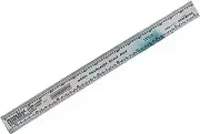 Mascot 711 12" Scale Model Railroad Ruler