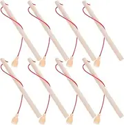 Kisangel Children's Wooden Fishing Game Rods 8pcs Handeye Coordination Toy Sensory Play Kindergarten Learning Game Set