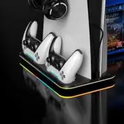 For Playstation 5 PS5 Stand Cooling Fan + Dual Controller Charging Dock Station