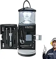 Repair Tool with Flashlight | LED Lantern with Tool Kit Kit | Camping Tool Flashlight with Screwdriver, Portable Lamp Hardware Tool Set for Men, Family, Friends