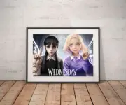 Wednesday Addams Poster Art Print 24 ( Jenna Ortega / Wednesday dance / wall art