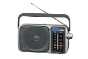 SANSAI RD-768 AM/FM PORTABLE RADIO WITH SPEAKER AND EARPHONE JACK