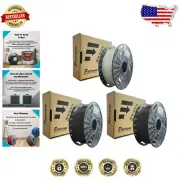 Versatile 1.75mm PLA Filament – 3 Spools (2 Black, 1 White) for All FDM Printers