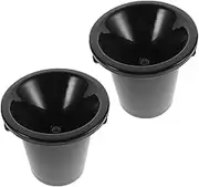 Cabilock 2Pcs Wine Tasting Spittoon Bucket Double Handled Wine Dump Bucket Ice Cube Storage for Bars Hotels and Parties