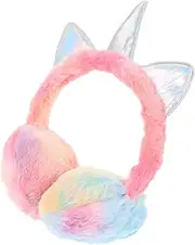 [OATIPHO] Unicorn Earmuffs Winter Supply Children Earmuff Winter Ear Protection Plush Earmuff Ear Protective Warmer Reusable Ear Cover Lovely Ear Sleeve Comfortable Winter Earmuff Ear Warmer