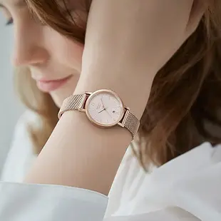 CASIO SHEEN 施華洛世奇水晶點綴 簡約 女孩 手錶 - 玫瑰金 SHE-4539CGM-4A [ 秀時堂 ]