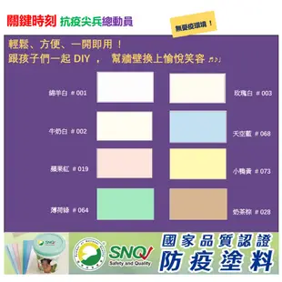 關鍵時刻動起手👍【AirFresh親親寶貝居家水塗料】 打造防疫健康宅 無憂疫環境 5KG