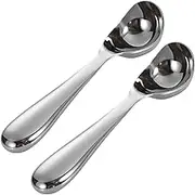 Ice Cream Scoop, 2PCS 6.7" Heavy Duty Mirrored Stainless Steel Ice Cream Scooper with Ergonomic Handle Cookie Scoops Metal Scoop, Cookie, Scoops for Baking-