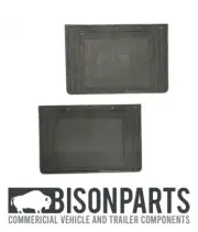 *RENAULT TRUCK RUBBER MUDFLAP 18" X 12" (406 X 305MM) PLAIN BLACK BP83-101/2
