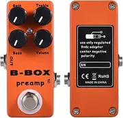 zolyet B-Box Electric Guitar Preamp Overdrive Effect Pedal Full Metal Shell True Bypass