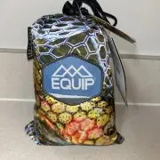 New EQUIP Photo Real One Person Travel Hammock Trout Fish Pattern NWT