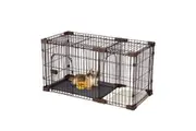 Dog Cage Cat Crate Doggy Kennel Puppy Playpen Enclosure Pet House Home Toilet Tray Wired L