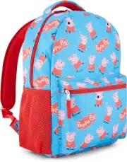 Peppa Pig Allover Print Backpack Colorful Kids School Bag