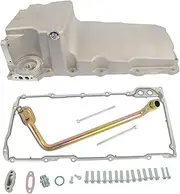 LESANGBAIHUODIAN Fit for LS Conversion Swap Oil Pan Low Profile Retrofit Kit Satin LS1 LS2 LS3 5.3 6.0