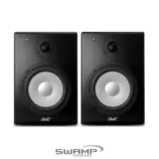 AVE Fusion 8" Active Studio Monitor - 8 Inch Speaker - White Cone - Pair