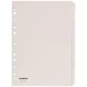 J.Burrows A4 10 Tab Dividers White